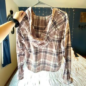 Rue21 Sweaters - Flannel Hoodie/shirt Rue21 Sweaters - Flannel Hoodie/shirt